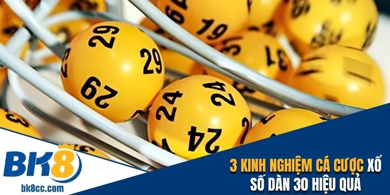 3 kinh nghiệm cá cược dãy 30 con dễ trúng thưởng