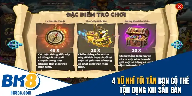 Vũ khí tối tân bạn có thể tận dụng khi săn bắn